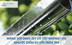máng xối inox 201