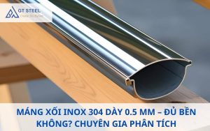 máng xối inox 304 dày 0.5 mm