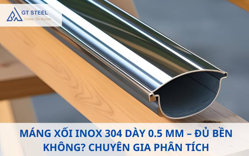 máng xối inox 304 dày 0.5 mm