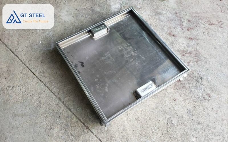 nắp bể ngầm inox 